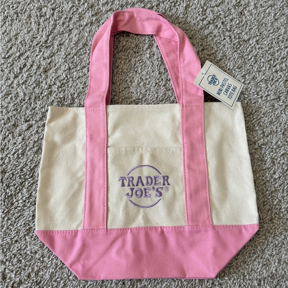 Trader joe’s mini tote - pink